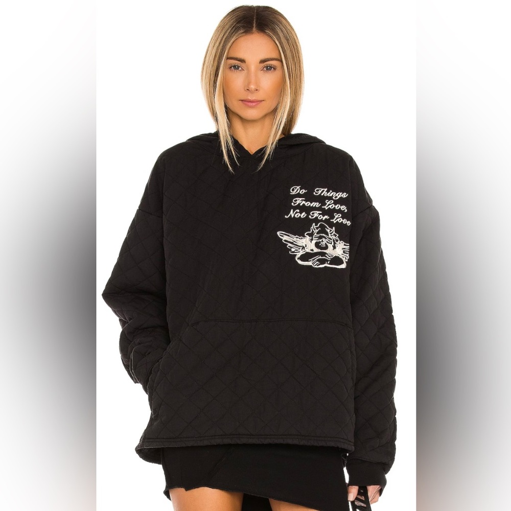 Boys Lie Quilted Hoodie